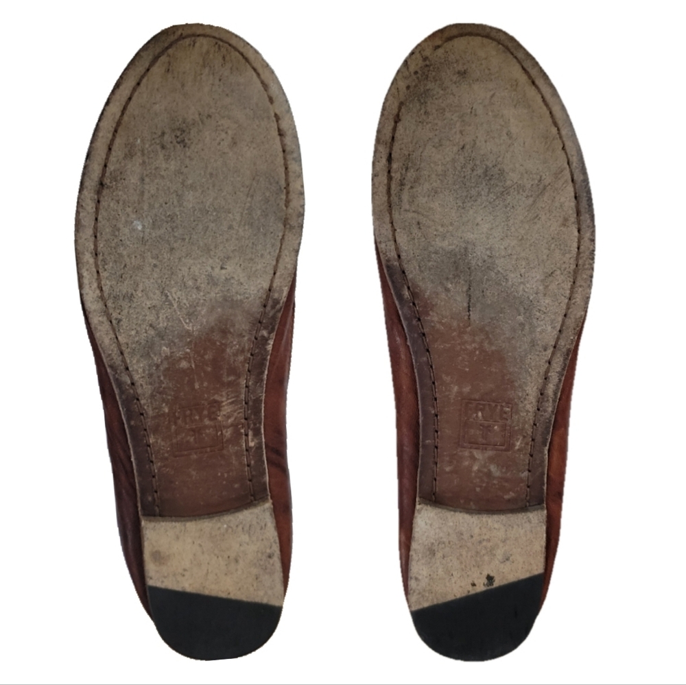 Frye Leather Flats with Rounded Toe Size 7.5 - Picture 8 of 12